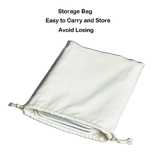 OUTOSS-Croquet Wickets,Set of 9 Pcs,White Plastic Coating with Storage Bag | Durable and Thick Wire Dia. 5MM (0.2 In.), Replacement for Croquet Game, Includes Storage Bag