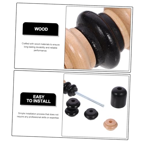 Totority Exquisite Wooden Shuffleboard Score Counter Billiard Game Scorer Compact Portable Score Keeper