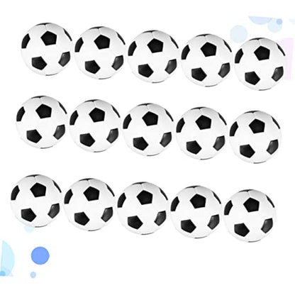 balacoo 15pcs Tabletop Soccer Game Accessory Mini Replacement Balls Foosball Balls for Boys and Girls and Adults