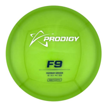 Prodigy Disc 400 F9 Disc Golf Disc - Understable Fairway Driver Disc Golf Disc for Beginners, Extremely Durable Golf Disc Golf Driver, 170-176g, Colors May Vary