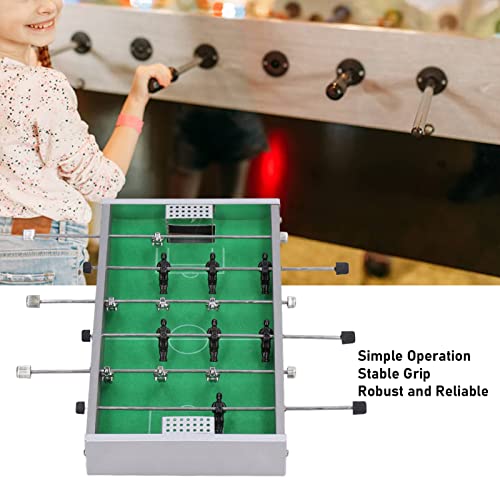 Table Top Foosball Table Portable Recreational Hand Soccer for Adults and Kids Fine Workmanship Compact Size Aluminum Rod Robust Reliable