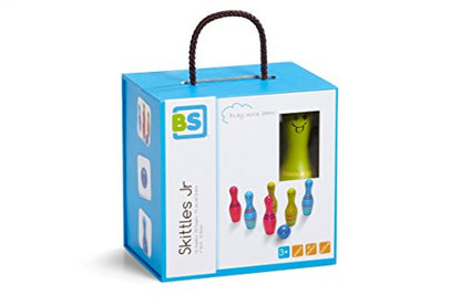 BS Toys Skittles Junior Wooden Bowling Game for Kids Ages 3 & Up