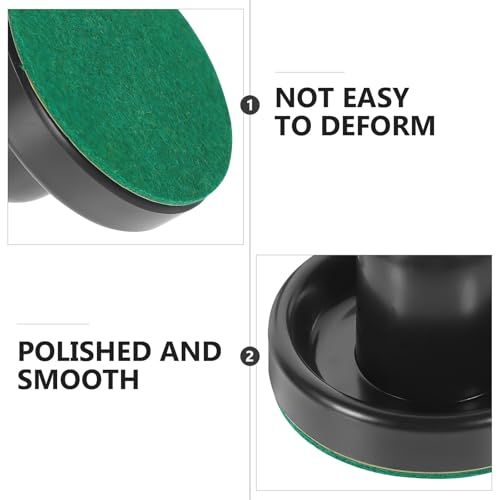 Air Hockey Pucks and Pushers Replacement for Game Tables Smooth Sliding Black Pushers with Black Pucks and Felt Covers Hockey Parts for Home Leisure Sports