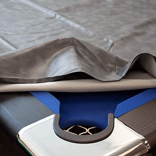 GSE Games & Sports Expert Billiard Table Covers, 7'/8'/9' Waterproof & Tearproof Heavy Duty Leatherette Pool Table Cover (Several Colors Available) - color: Grey - 8ft