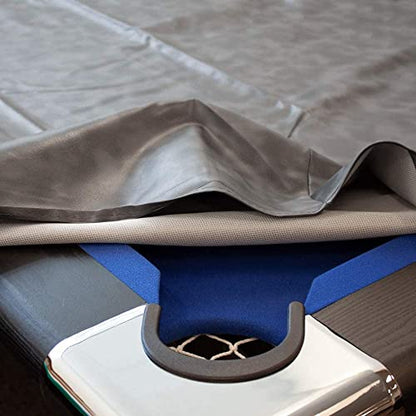 GSE Games & Sports Expert Billiard Table Covers, 7'/8'/9' Waterproof & Tearproof Heavy Duty Leatherette Pool Table Cover (Several Colors Available) - color: Grey - 9ft