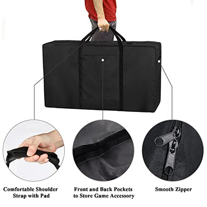 Cornhole Carrying Case, Professional Corn Hole with Bags Boards Carrying Bag Regulation Cornhole Board Covers, Black