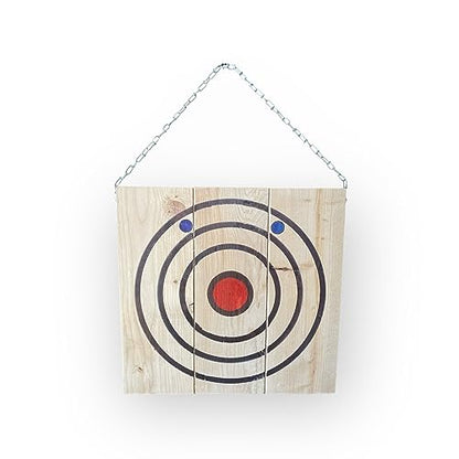 Tomahawk Targets - Wooden Knife Throwing Target with Bullseye and Kill Shots (Knives not Included)