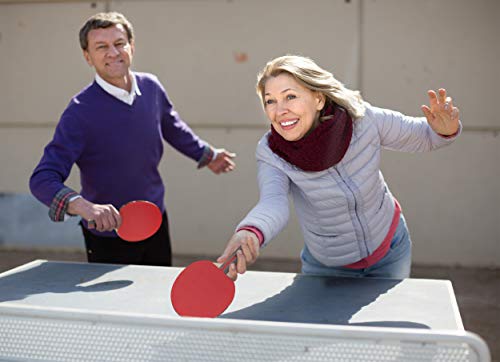Professional Ping Pong Paddle Set - 2 Pack Premium Table Tennis Racket Set, 3 Professional Game Balls, Training Recreational Racquet Kit, Durable Handle Sturdy Rubber, Portable Carry Case Bag | table tennis balls, ping pong paddle case, indoor recreationa