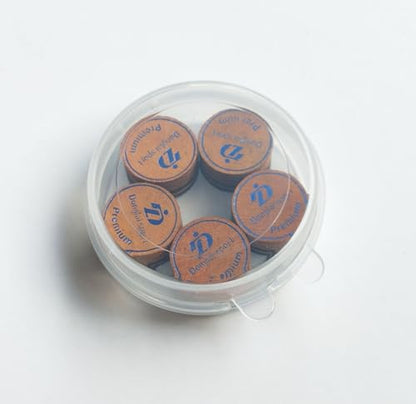5PCS Packed Premium Laminated Billiard Cue Tips, Laminated Pool Cue Tips, Max Grip Power Cue Tips - size: H Hardness