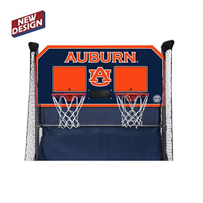 Pop-A-Shot - Home Dual Shot with NCAA Graphics l Sensor Scoring l 16 Game Modes l 7 Balls l Foldable Storage l for All NCAA Fans - style: Auburn Tigers