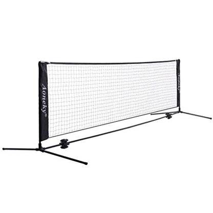 Aoneky Mini Portable Tennis Net for Driveway - Kids Soccer Tennis Net - Pickleball Net - size: 18 Feet