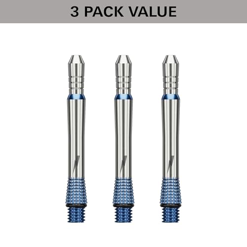 Target Darts Phil Taylor Gx2 Raw Power Titanium Dart Shaft, Short/Intermediate/Medium | Player Edition Aluminium Shafts, 2BA Thread, Professional Dart Accessories - size: Intermediate (28mm)