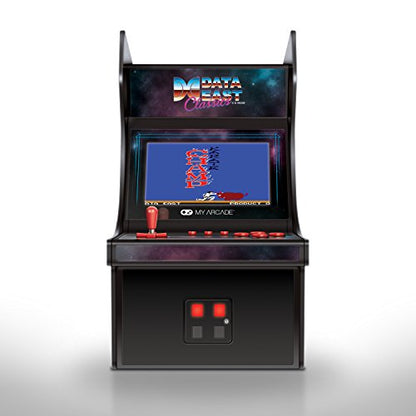 My Arcade Data East Classics Mini Player - 10 Inch Mini Arcade Machine Cabinet - 34 Retro Games Included - Heavy Barrel, Caveman Ninja, and More - Licensed Collectible