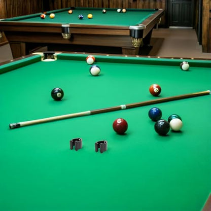24pcs Wall Mounted Pool Cue Holder Clips, Snooker Cue Stick Clamps with Fixed Mount, Fishing Rod Storage Rack for Home Bar and Game Room
