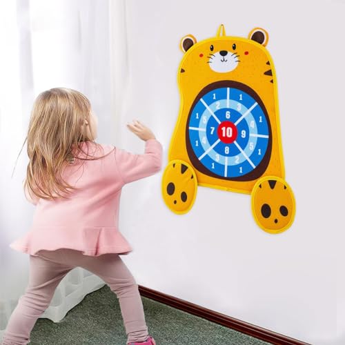 Aymzbd Erasable Book Doodle Set, Target Boards, Indoor Outdoor Games, Birthday Gifts for Boy Girls Painting Toys Toss Game, Tiger - color: Tiger