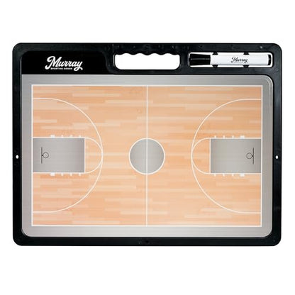 Murray Sporting Goods Premium Coaches Clipboard | Double-Sided Dry Erase Marker Board for Basketball, Baseball, Soccer, Football, Hockey (Marker Included) - style: Basketball