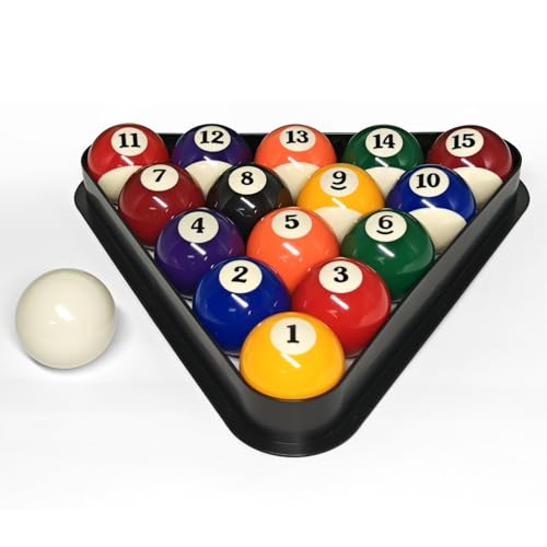 Plastic Pool Ball Rack Billiard Ball Triangle Rack, Pool Table Ball Holder Positioning Rack,2-1/4" Pool Ball Rack