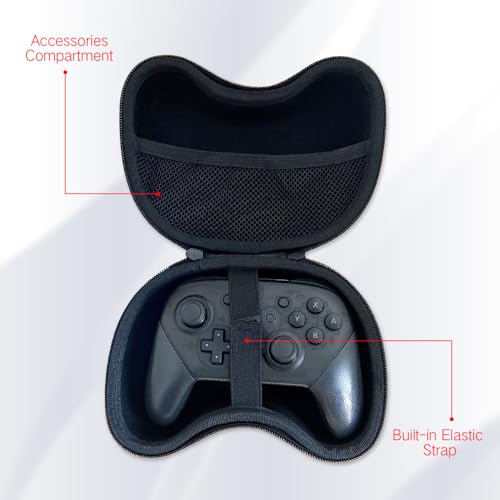 PERFECTSIGHT Carrying Travel Storage Case Compatible with Switch Pro Controller, PS5/ PS4 Controller, Xbox Controller, Portable Compact Hard Shell Protective Cover Bag,Kk - color: Pink
