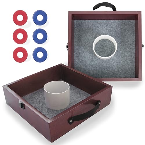 Triumph Premium Washer Toss Game - Includes 2 Felt-Lined Washer Boxes and Steel Washers