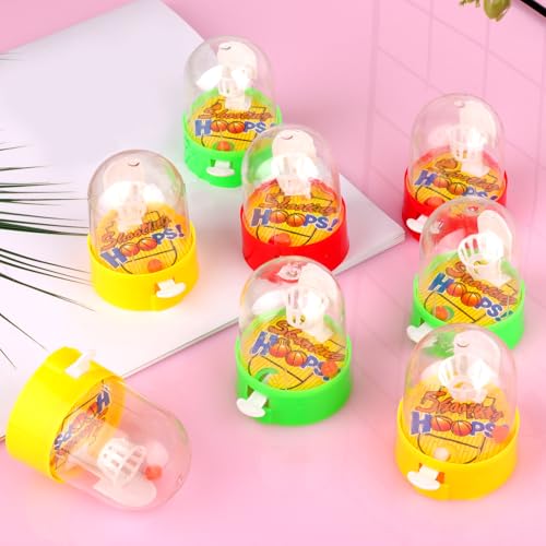 Mini Basketball Games 16pcs Finger Basketball Shooting Games Basketball Party Supplies Favor for Kids 8-12 Desktop Table Basketball Hoop Fidget Game Space Birthday Party Decorations Supplies - style: 16PCS