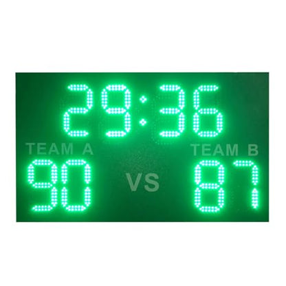 33W Wall-Mounted Electronic Scoreboard, 8 Inch Led Digital Water Proof Score Display with Remote Control, 60° Viewing Angle, for Basketball, Football, Tennis