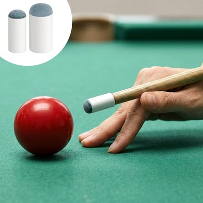 50pcs 2 Sizes Slip On Pool Cue Tips Billiard Stick Tip Replacement Kit No Glue or Tool Required Billiard Table Accessories Repair Kit for Snooker and Pool Cues (10mm, 13mm, 25pcs Each)