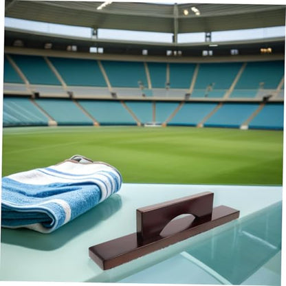 NOLITOY Shuffleboard Table Cleaning Kit with Solid Wood Brush and Sturdy Plastic Dustpan for Efficient Sand Removal and Odor-Free Materials, for Shuffleboard Maintenance and Portable Use