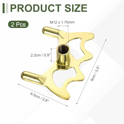 Billiard Bridge Head, Pool Cue Stick Bridge Screw-on Metal Cue Rests Billiard Accessories - color: Gold, style: Low Fork