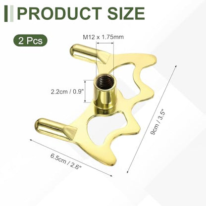 Billiard Bridge Head, Pool Cue Stick Bridge Screw-on Metal Cue Rests Billiard Accessories - color: Gold, style: Low Fork
