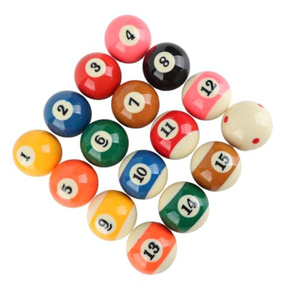 16pcs 57.2mm Standard Billiard Ball Set Professional Small Resin Pool Ball Set
