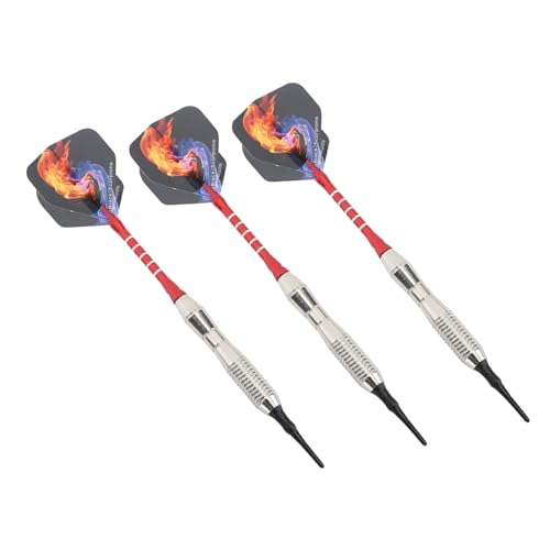 aqxreight Soft Tip, Professional 3PCS Plastic Tip Set with Aluminum Shafts for Electronic Dartboard Games, Indoor Throwing for Beginners & Experts, Safe & -Slip Grip