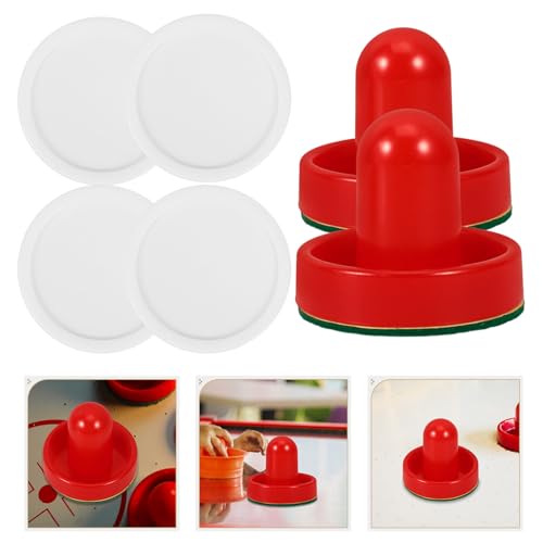 VANZACK 1set Ice Hockey Pucks Slider Pusher Table Hockey Accessories for Game Rooms Replacement Parts for Competitive Play Includes and Pucks