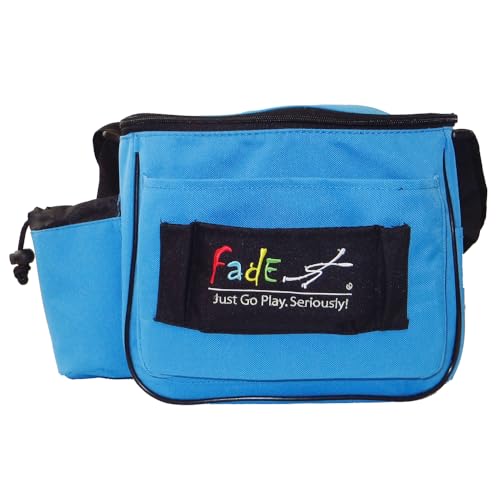 Fade Lite Disc Golf Bag – Compact, Lightweight, and Reliable Storage for New and Casual Players - Shoulder Strap Bag - Night Golf Bag - color: Sky Blue