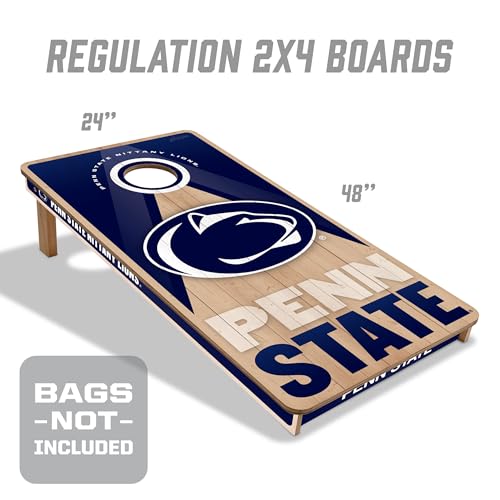 YouTheFan NCAA 2' x 4' Slogan Series Professional Wood Cornhole Game - color: Penn State Nittany Lions