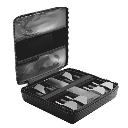 Casemaster Ventura Pro Darts Case, Holds 12 Steel Tip or Soft Tip Darts Fully Assembled, Hard Shell Dart Case with 2 Storage Tubes, Dart Storage Accessories