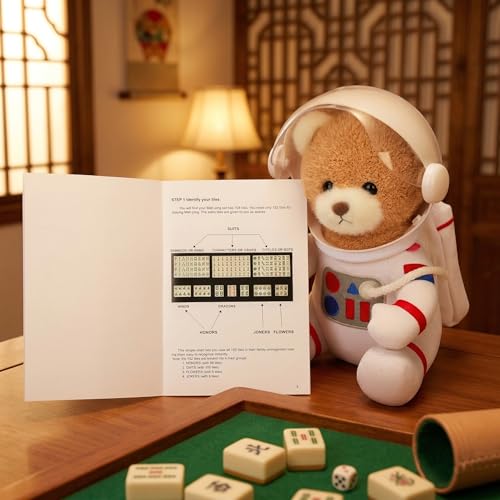 drizzle Travel Mini American Mahjong Set - 166 White Tiles Includes Jokers 0.8" White Melamine Material - with Racks Instructions and Panda Bag 2.20 Pounds - color: Panda, size: 20MM-Mahjong