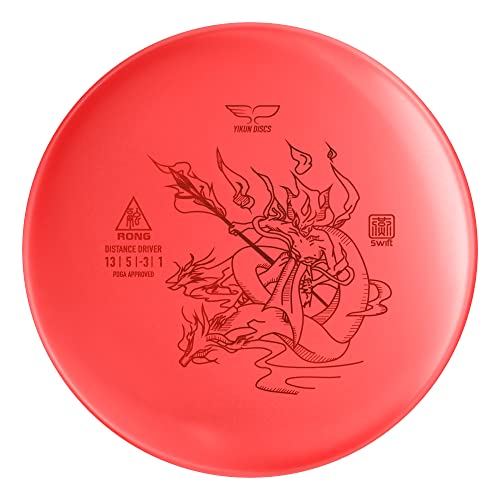 yikundiscs PDGA Approved Floating Distance Driver Golf Disc,150-160g Water-Float Distance Driver, Stable Flight Performance for Disc Golf Water Courses & Outdoor Competition | Floats in Water,Lightweight Buoyant Plastic - color: red