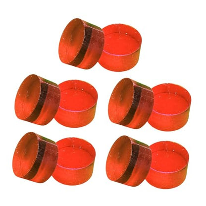 10 Pieces Break Jump Clear Cue Tip Billiard Pool Cue Tip Hard Professional Replacement for Player Billiard Beginners Snooker - color: red