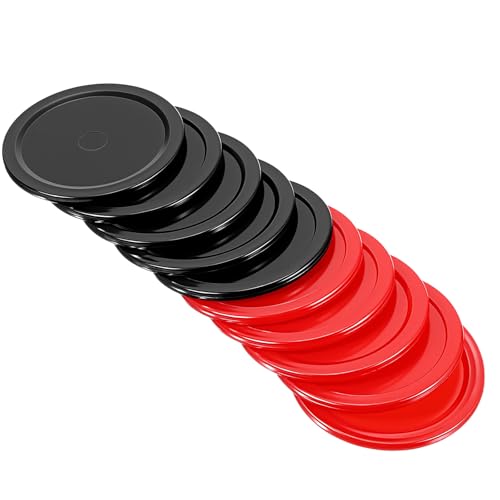 10Pcs Air Hockey Pucks, 2.5 Inch Small Plastic Hockey Pucks Replacement Accessories for Fun and Entertainment