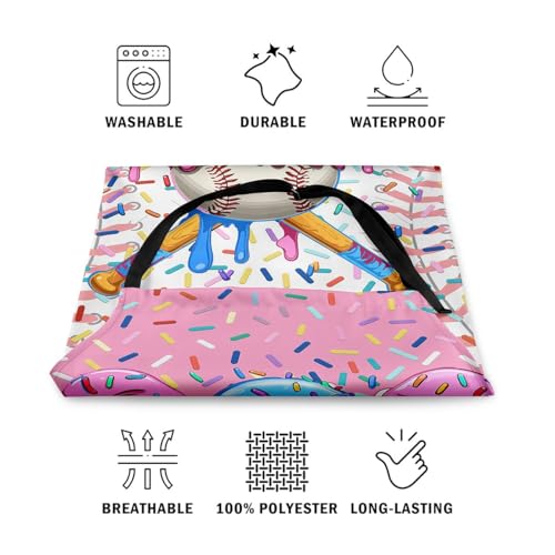 Manfei Baseball Ice Cream Kids Kitchen Apron - color: Pink