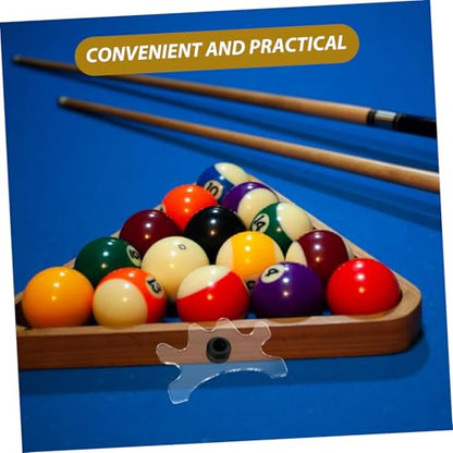 BESPORTBLE Freestanding Pool Cue Holder Rack Acrylic Billiard Cue Clamp for Pool Table Accessory