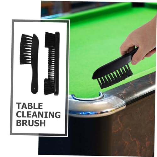 PRETYZOOM 1 Set Ergonomic Billiard Cleaning Brush Pool Table Rail Crevice Cleaner with Comfortable Wooden Handle for Dust Maintenance of Your Billiards Table