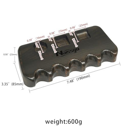 Cue Rest Cue Stick Holder Pool Cue Holder - style: Wood-5 Holes Brown