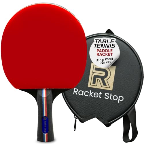 Vortex Table Tennis Paddle with Case – Ping Pong Racket for Intermediate Players, ITTF Approved Rubber, Lightweight Control for Indoor/Outdoor Sports, Great Gift for Kids & Adults