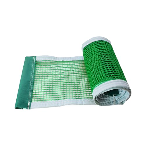 QINGFAN Portables Tables Tennis Net Folding Adjustable Height Pingpong Net Quickly Setups for Outdoor Use - style: Green Four Pack
