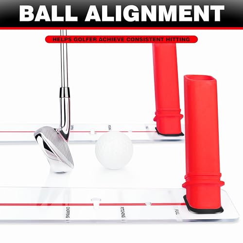 CHAMPKEY Magnetic Golf Swing Trainer - Swing Plane Training Aid - Improve Swing Accuracy and Skills for Indoor and Outdoor Training