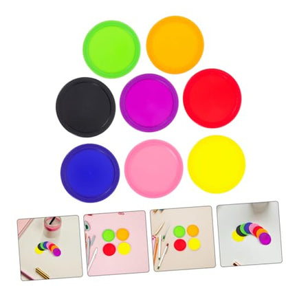 Toyvian 8-Piece Heavy-Duty Air Hockey Pucks Set 64mm Replacement Accessories for Game Tables Suitable for Kids and Adults for Indoor Entertainment
