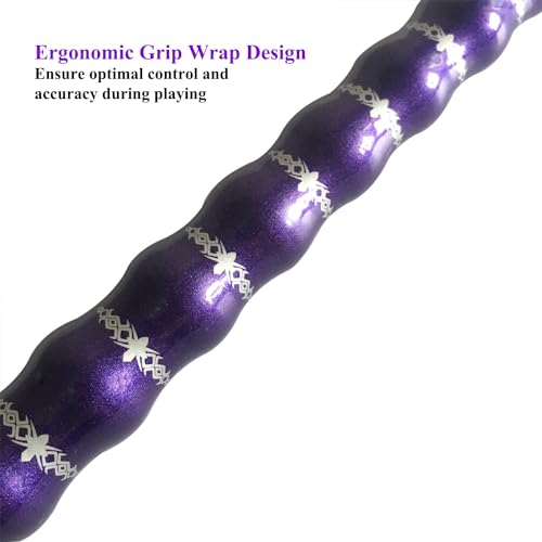 58" Pool Cue Stick,13mm 2-Piece Maple Hardwood Ergonomic Design Billiard Cues Kit,19/20/21oz - color: Purple, style: 21oz