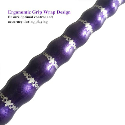 58" Pool Cue Stick,13mm 2-Piece Maple Hardwood Ergonomic Design Billiard Cues Kit,19/20/21oz - color: Purple, style: 21oz