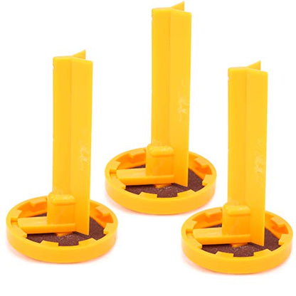 3Pcs Billiard Cue Repair Tool, L Shaped Cue Tip Clamp & Pool Stick Replacement Kit, Professional Yellow, for Snooker, Pool, Billiard Cue Tip Repair, Maintenance and Reshaping